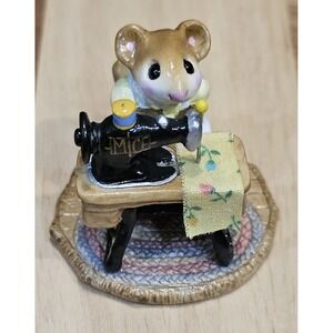 Wee Forest Folk‎ Miss Bobbin Yellow Retired No Box, Signed Annette Petersen M-40